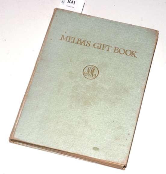 Appraisal: MELBA'S GIFT BOOK