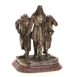 Appraisal: John Rogers bronze sculpture John Rogers bronze sculpture John Rogers