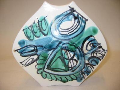 Appraisal: A POOLE POTTERY DELPHIS MOON VASE painted by Jean Millership