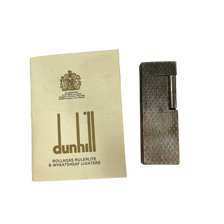 Appraisal: Dunhill Silver Lighter Dunhill Silver Lighter Measures approximately inches high