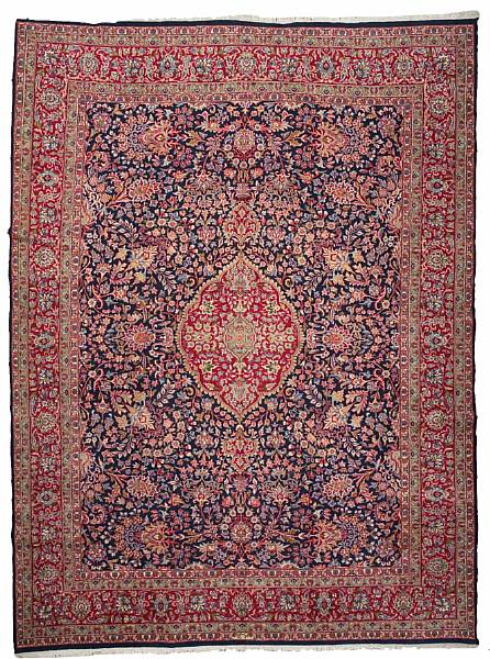 Appraisal: A Kerman carpet size approximately ft in x ft in