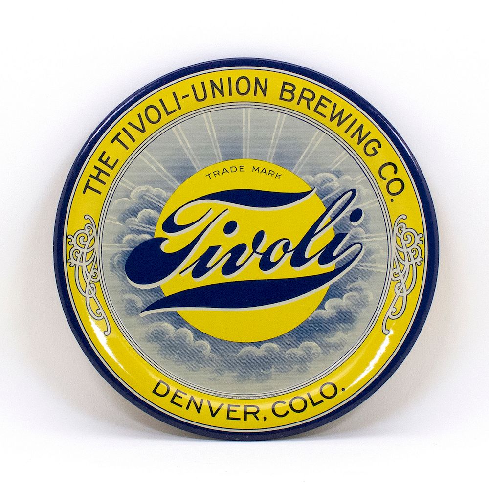 Appraisal: Tivoli-Union Brewing Denver Tip Tray Reference n a Brewery Tivoli-Union