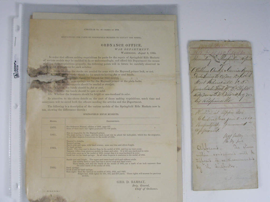 Appraisal: Alfred Sully Indian Wars Archive consisting of five documents pertaining