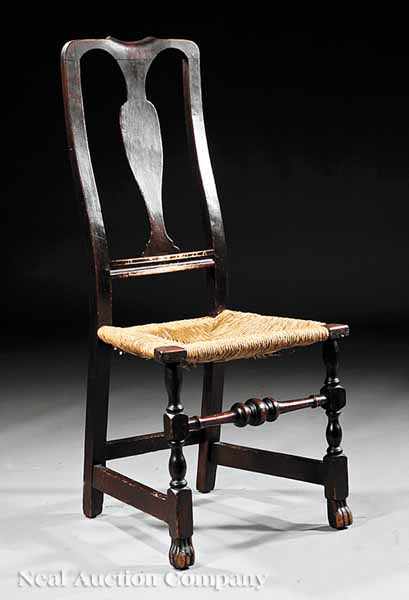 Appraisal: An American Queen Anne Maple Side Chair th c shaped