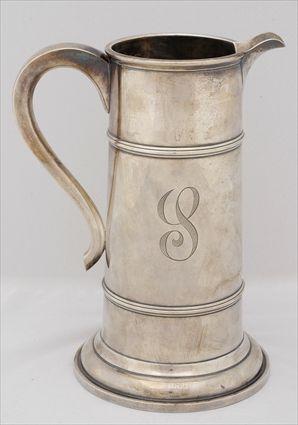 Appraisal: TUTTLE PRESENTATION SILVER PITCHER Marked H T for Harry Truman