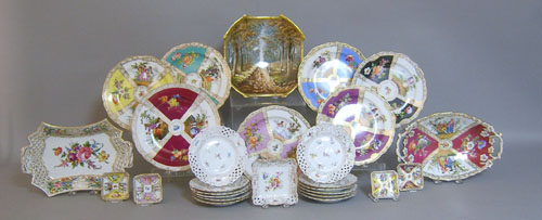 Appraisal: Group of Dresden Meissen and Limoges porcelain