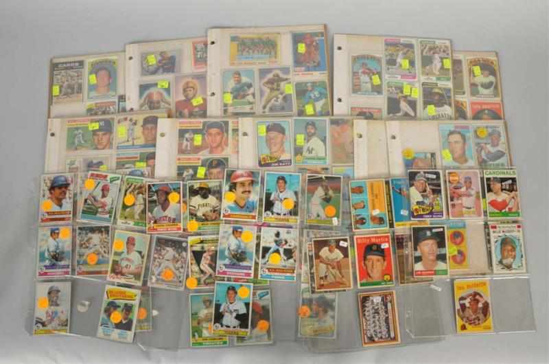 Appraisal: Miscellaneous Lot of s- s Sports Cards Mostly baseball Various