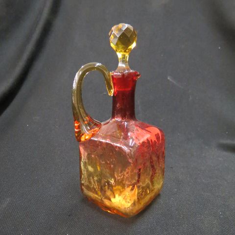 Appraisal: Amberina Art Glass Cruet circa Mt Washington or New England