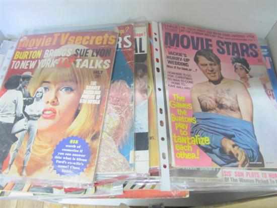 Appraisal: ONE SHELF OF ASSORTED VINTAGE MAGAZINES INCL MOVIE STARS MAN