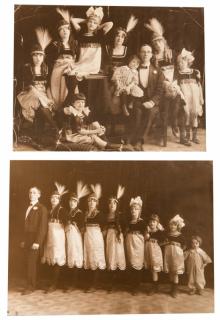 Appraisal: Group of Ten Photographs of Circus Troupes Including three portraits