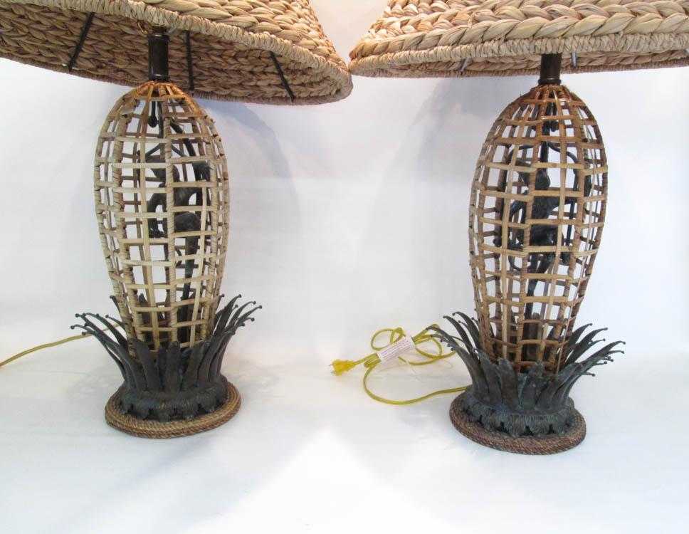 Appraisal: PAIR OF MAITLAND SMITH TABLE LAMPS made of metal and