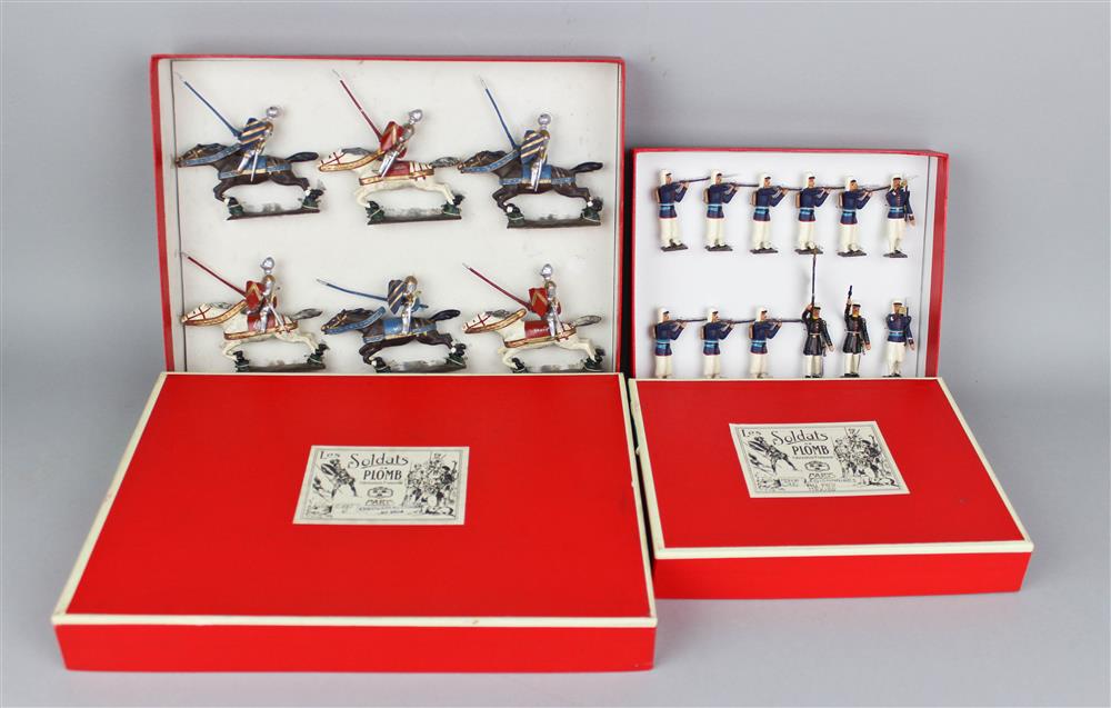 Appraisal: TWO BOXED SETS OF MIGNOT OF FRANCE TOY SOLDIERS INCLUDING