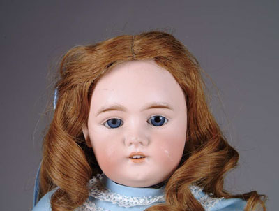 Appraisal: GEORGE BORGEFELDT PRINCESS DOLL Blue glass sleep eyes on a