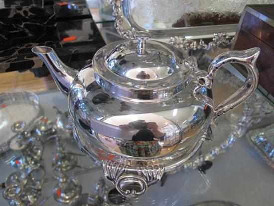 Appraisal: ROBUR TEAPOT ON STAND 'DRINK ROBUR TEA LIVE LONG'