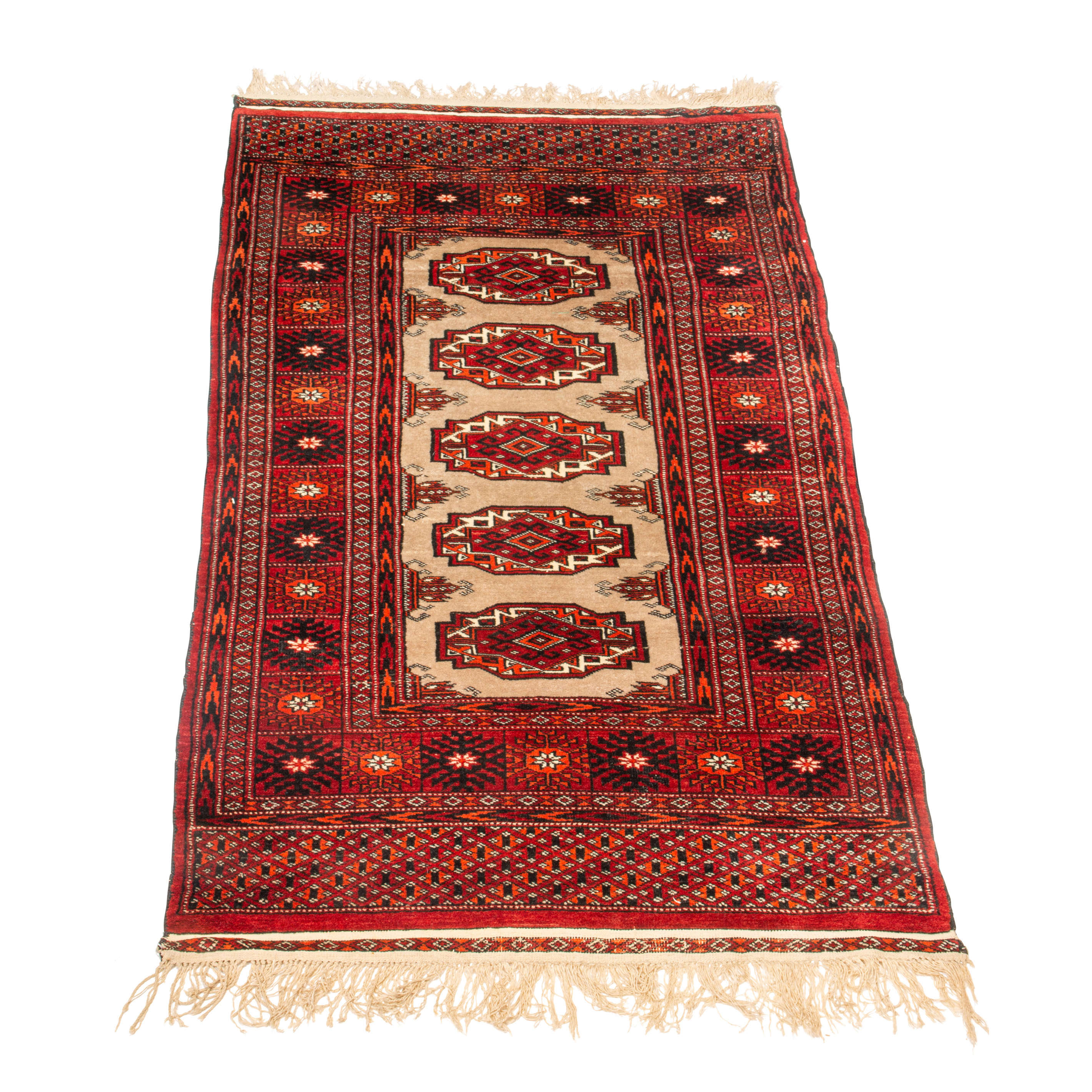 Appraisal: A PAKISTANI BOKHARA CARPET A Pakistani Bokhara carpet ' x