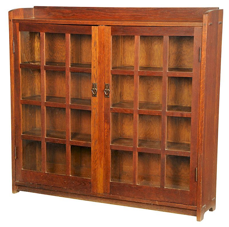 Appraisal: Gustav Stickley Arts and Crafts Bookcase American circa - the