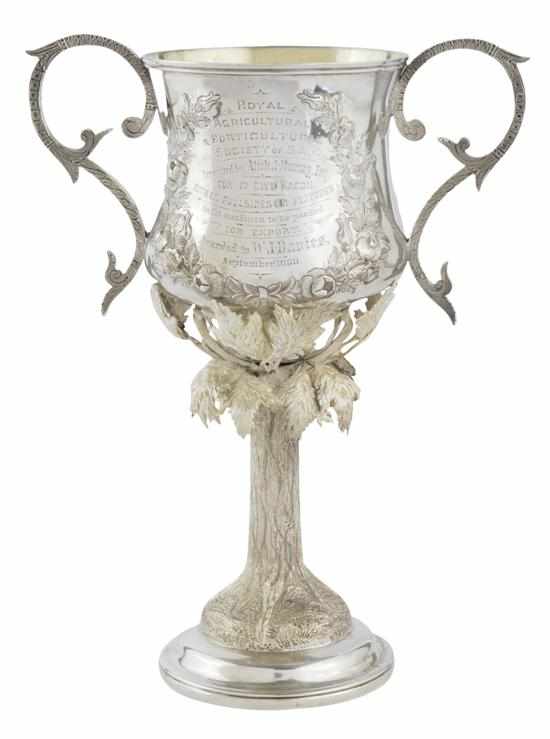 Appraisal: AN AUSTRALIAN SILVER TROPHY CUP MAKER'S MARK J M WENDT