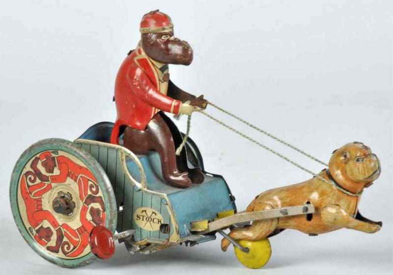 Appraisal: Tin Litho Strauss Jolly-Pals Wind-Up Toy Description American Working Marked