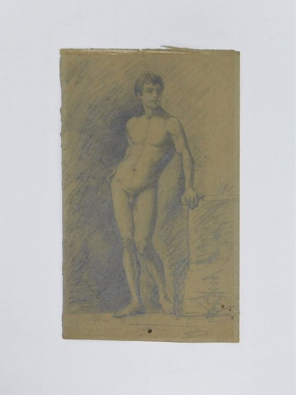 Appraisal: Tomasso Dimino Italian Nude Study Pencil Drawing Tomasso Dimino Italy