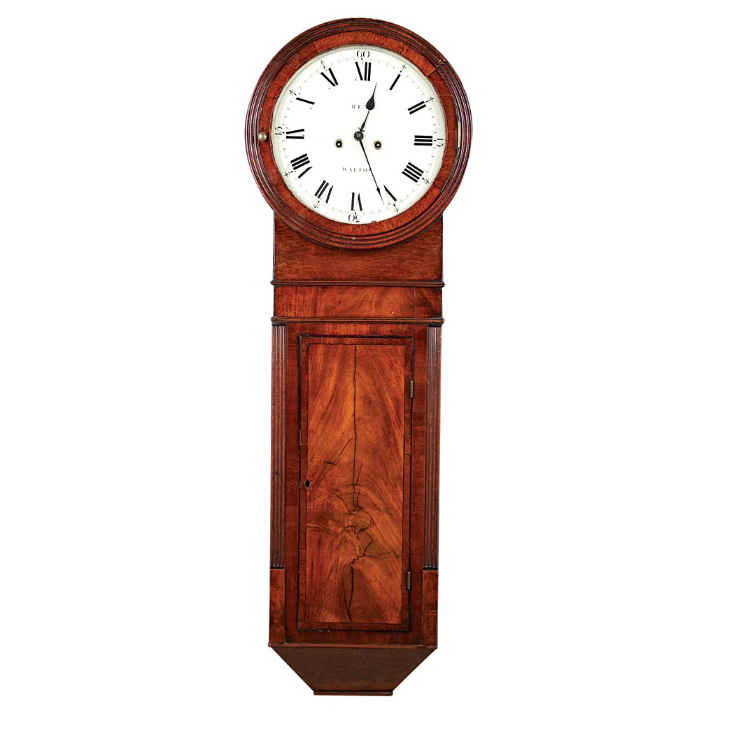 Appraisal: George IV Ebony Line Inlaid Mahogany Regulator Clock th Century