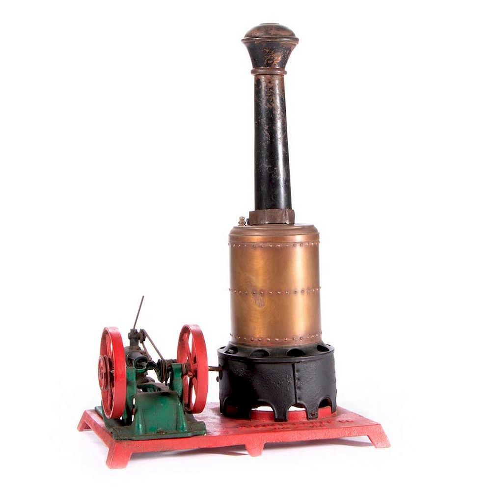 Appraisal: Vintage model steam engine An early th century Weeden model