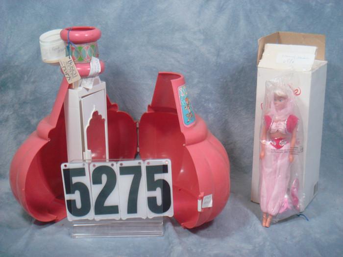 Appraisal: I Dream of Jeannie doll with bottle the one set