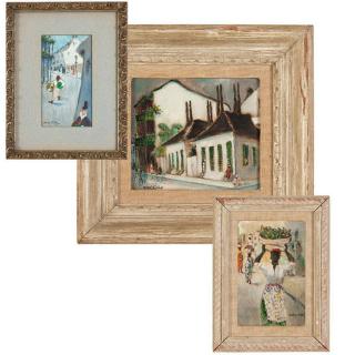 Appraisal: George Orry Group of three works depicting a church and