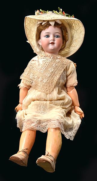 Appraisal: A LARGE ARMAND MARSEILLE AM BISQUE HEAD DOLL on a