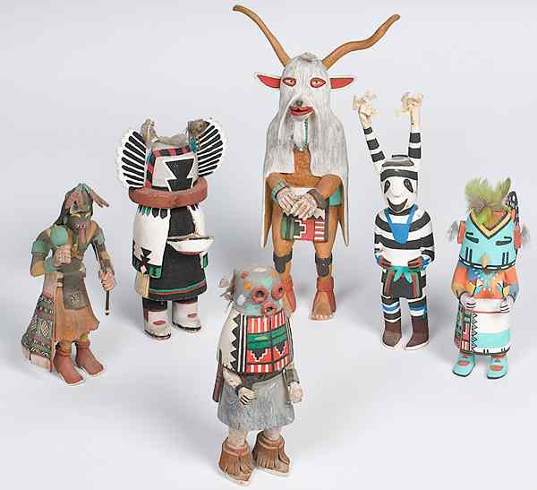 Appraisal: Hopi Katsinas lot of sizes range from in to in