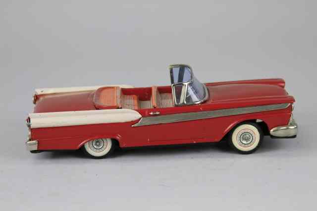 Appraisal: FORD FAIRLANE Bandai Japan two door convertible lithographed tin done