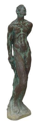 Appraisal: Large bronze garden sculpture Saint Sebastian signed C Umlauf Charles