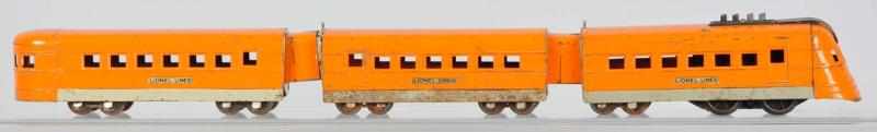 Appraisal: Lionel O-Gauge Streamlined Passenger Set Description American Pre-war Extremely rare