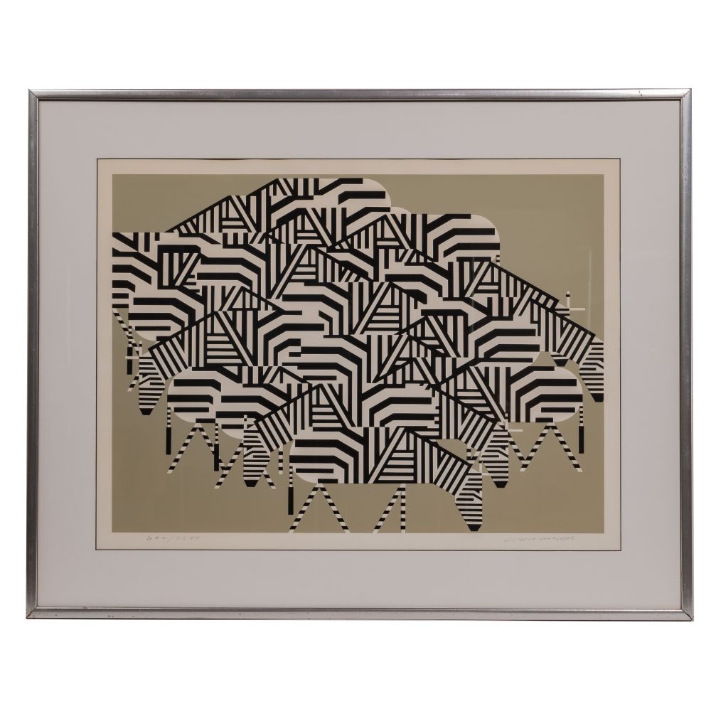 Appraisal: CHARLEY HARPER AMERICAN SERENGETI SPAGHETTI SERIGRAPHUndated pencil signed lower right