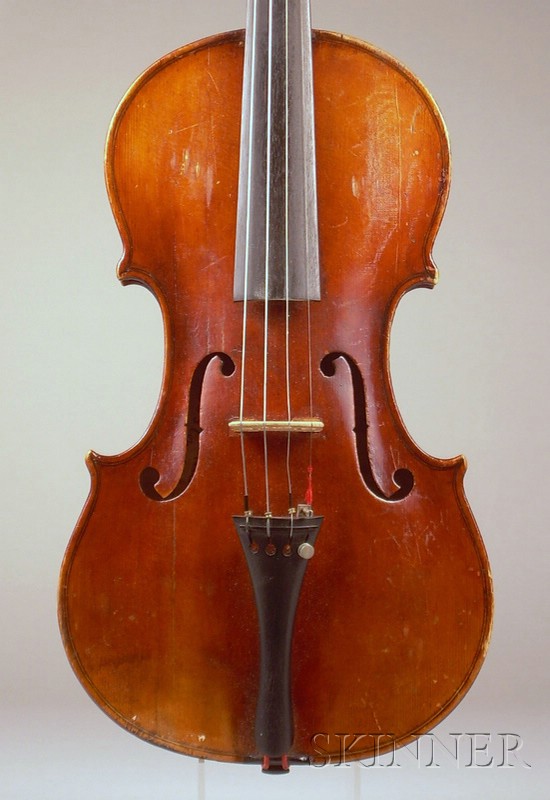 Appraisal: American Violin Oscar Mellish Boston signed internally OSCAR MELLISH BOSTON