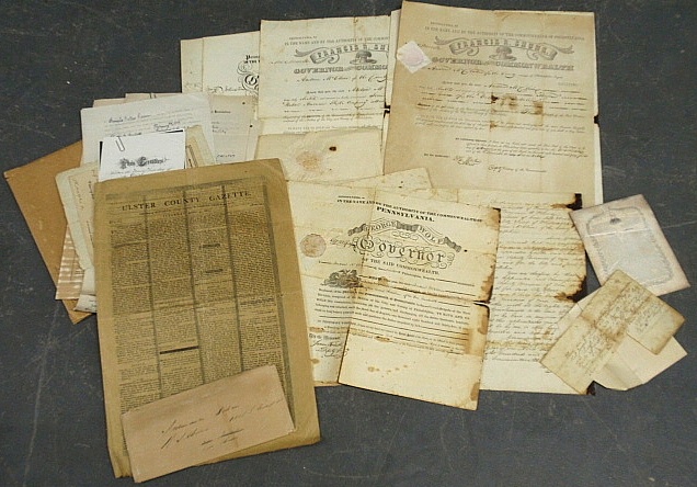 Appraisal: - Group of mostly th c Philadelphia ephemera including military