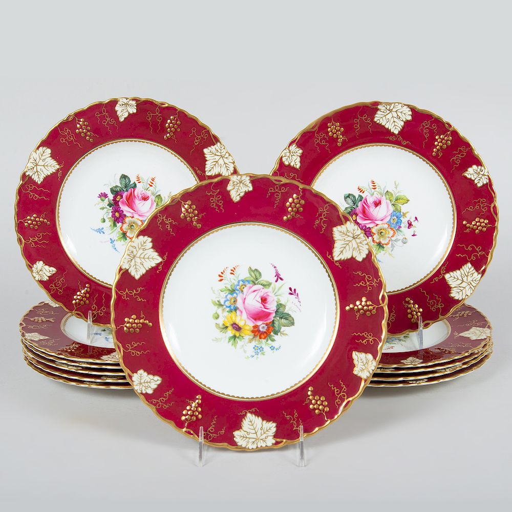 Appraisal: Set of Twelve Royal Crown Derby Service Plates in the