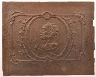 Appraisal: Early th Century European Stove Plate with an embossed Profile