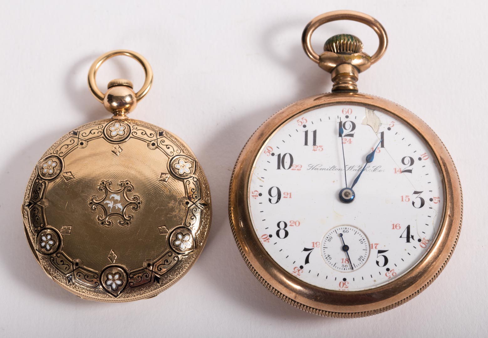 Appraisal: A Hamilton Pocket Watch Year Hamilton pocket watch Along with