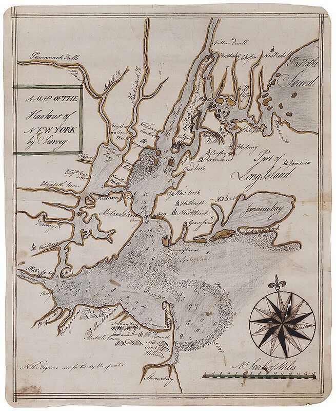 Appraisal: A Rare Map of the Harbor of New York by