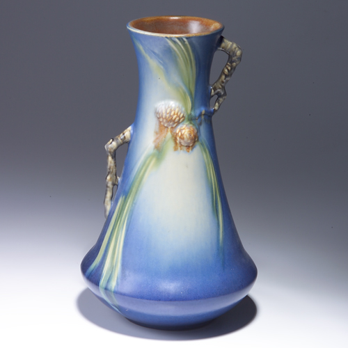 Appraisal: ROSEVILLE Blue Pine Cone vase - Unmarked