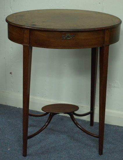 Appraisal: An early th Century mahogany table the hinged top with