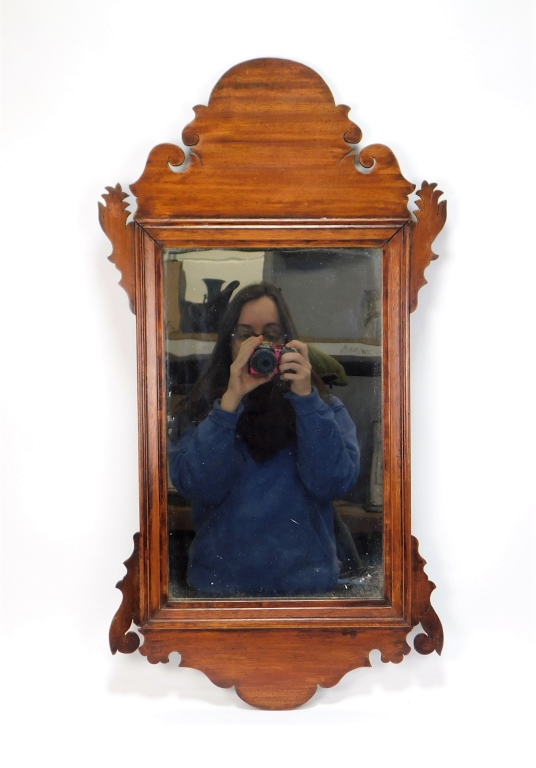 Appraisal: C NEW ENGLAND CHIPPENDALE MIRROR New England th CenturyWith scroll