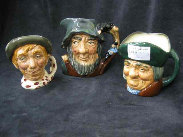 Appraisal: Royal Doulton Character Mugs small ''Toby Philpots'' ''Jange'' ''Rip Van