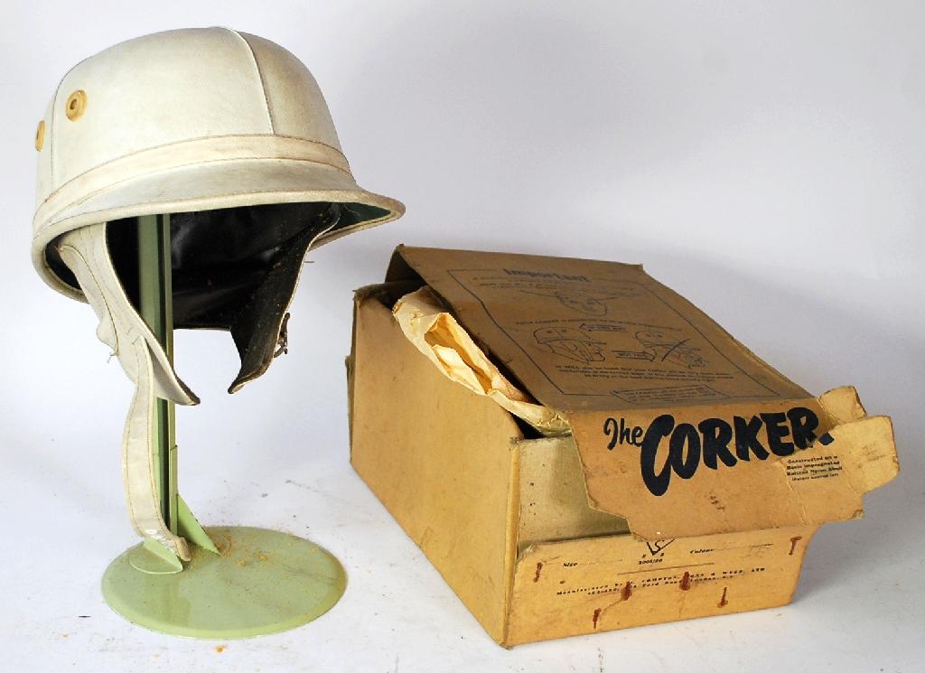 Appraisal: THE CORKER - MOTORBIKE HELMET by Compton Sons and Webb