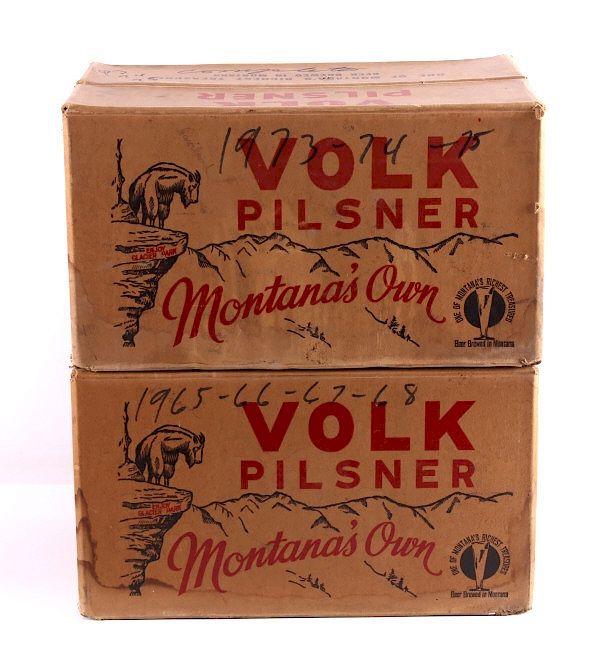 Appraisal: Volk Brewery Beer Boxes Great Falls Montana This is a