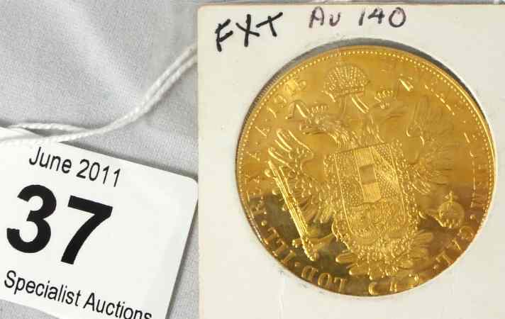 Appraisal: Gold Austrian Four Ducaps Coin