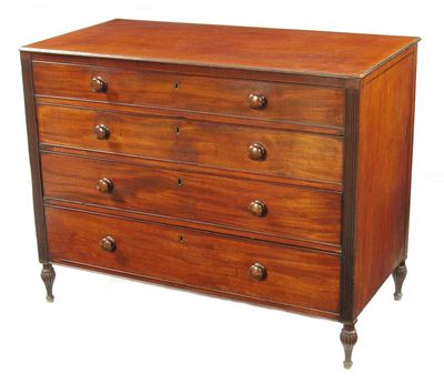 Appraisal: A George IV mahogany commode in the manner of Gillows