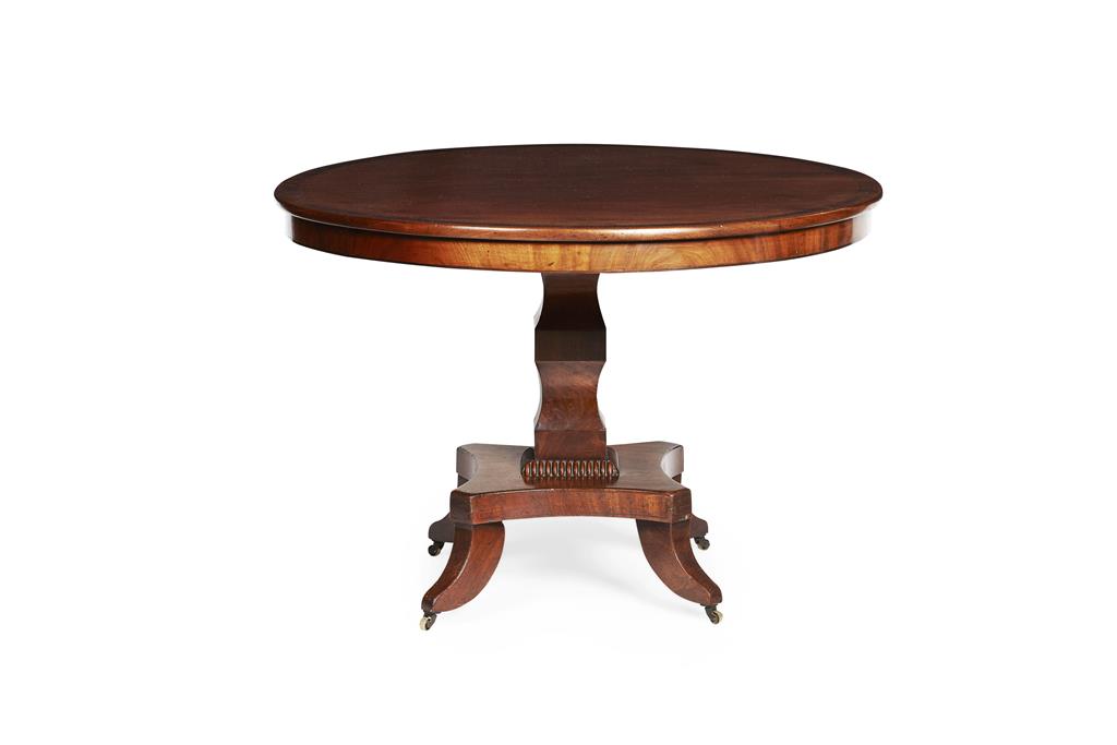 Appraisal: SCOTTISH REGENCY MAHOGANY AND ROSEWOOD BREAKFAST TABLE EARLY TH CENTURY