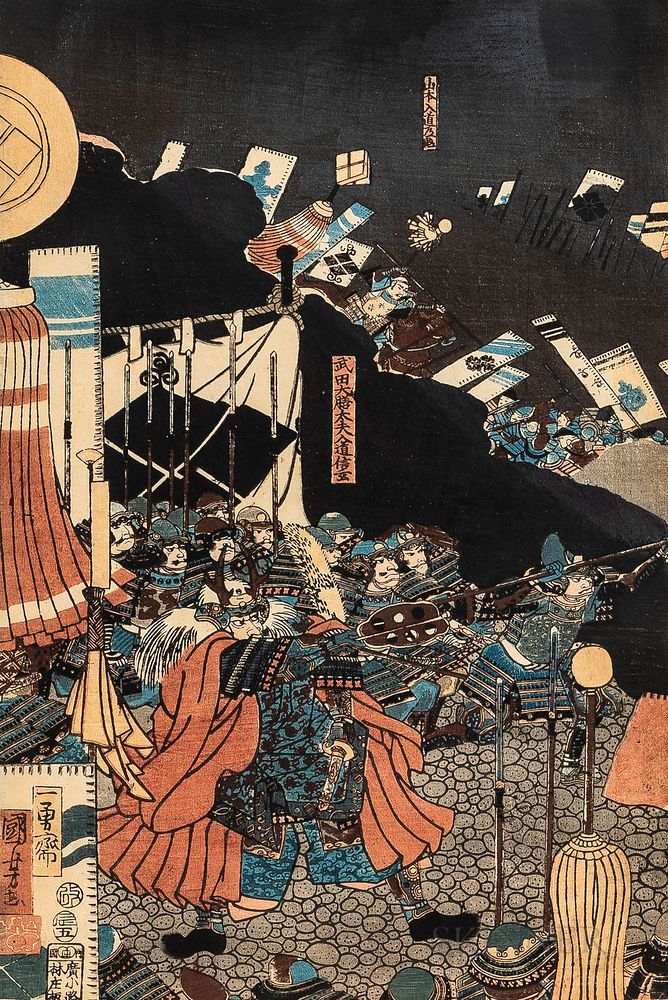 Appraisal: Utagawa Kuniyoshi - Four Woodblock Prints Utagawa Kuniyoshi - Four