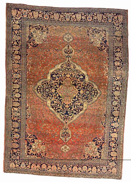 Appraisal: A Fereghan Sarouk carpet Central Persia late th century size